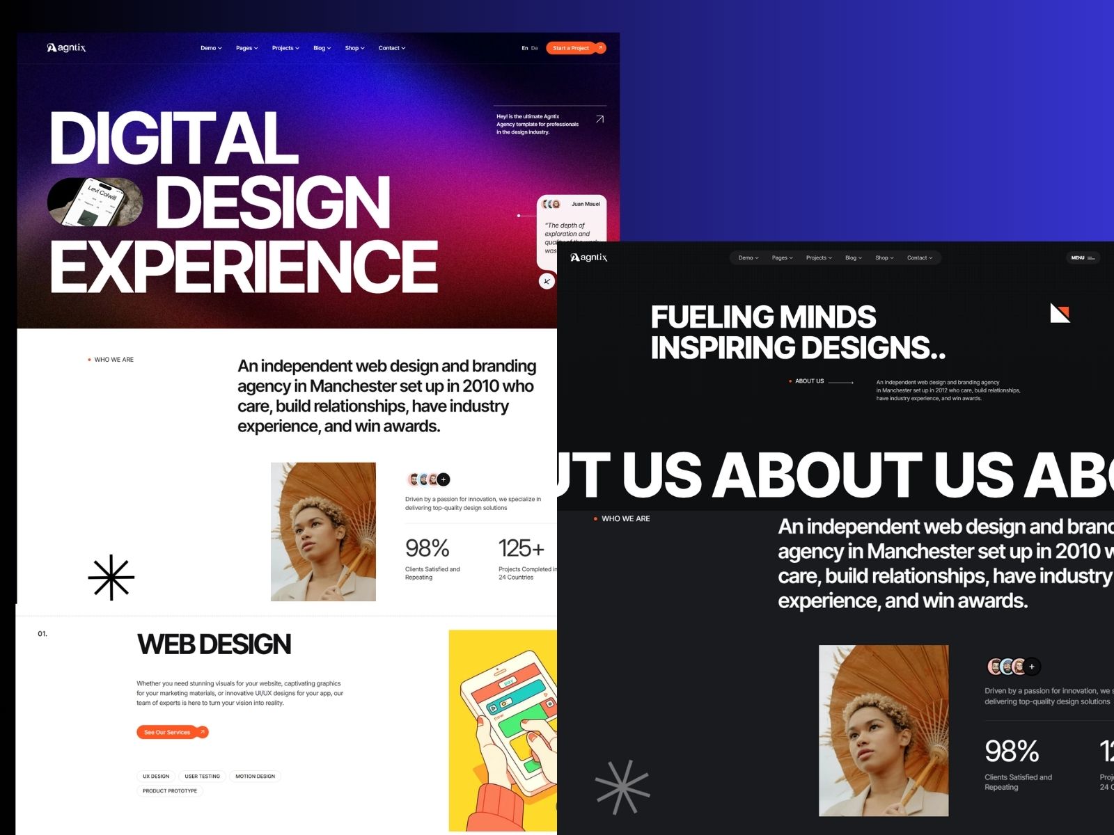 Agntix – Digital Agency & Creative Portfolio HTML Template
