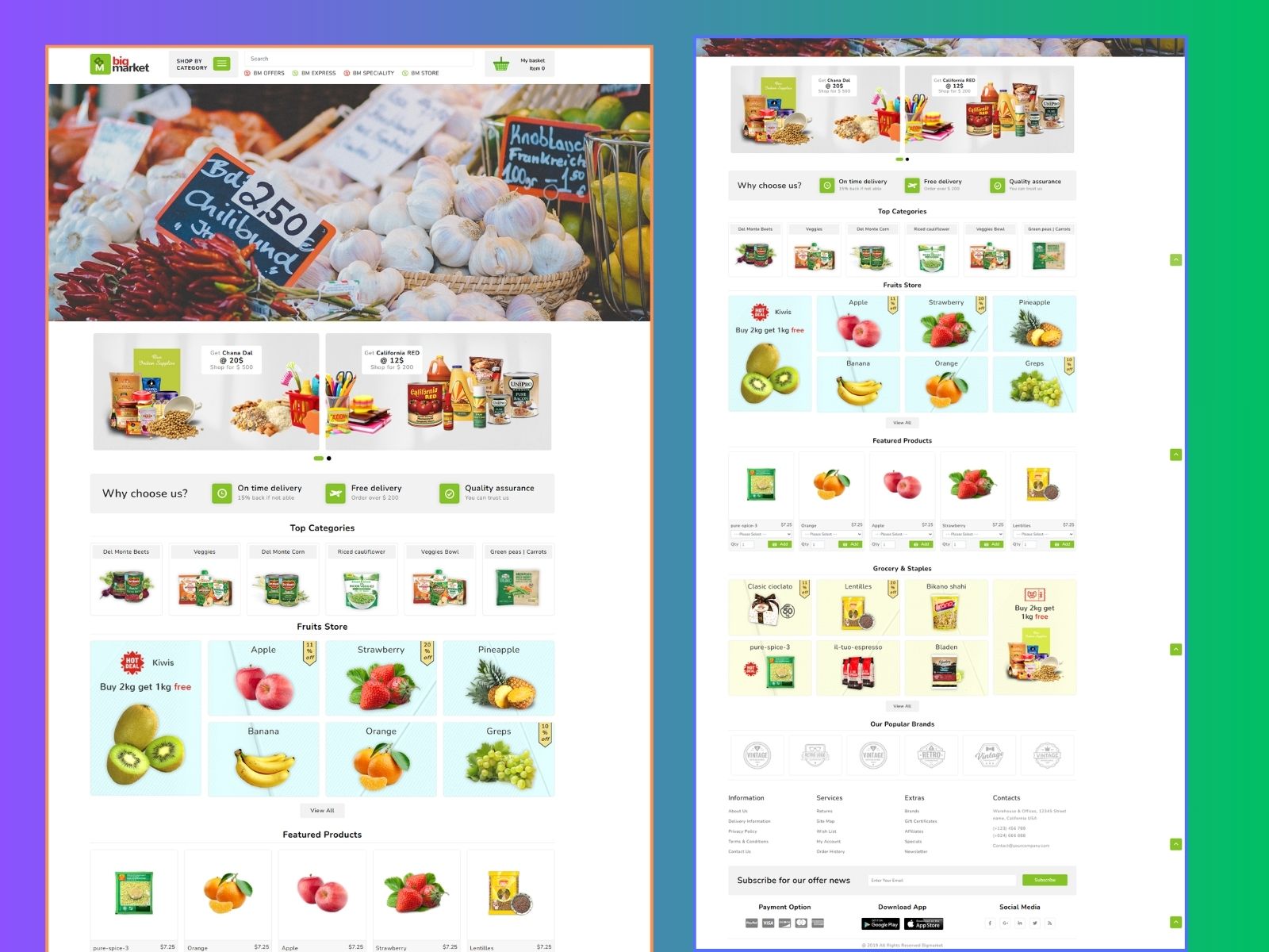Bigmarket – Multipurpose Responsive Bootstrap Template