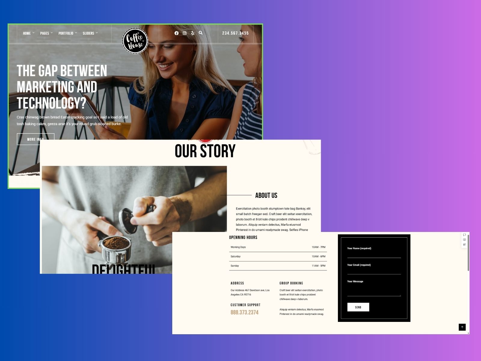 Craft – Coffee Shop Cafe Restaurant WordPress Theme