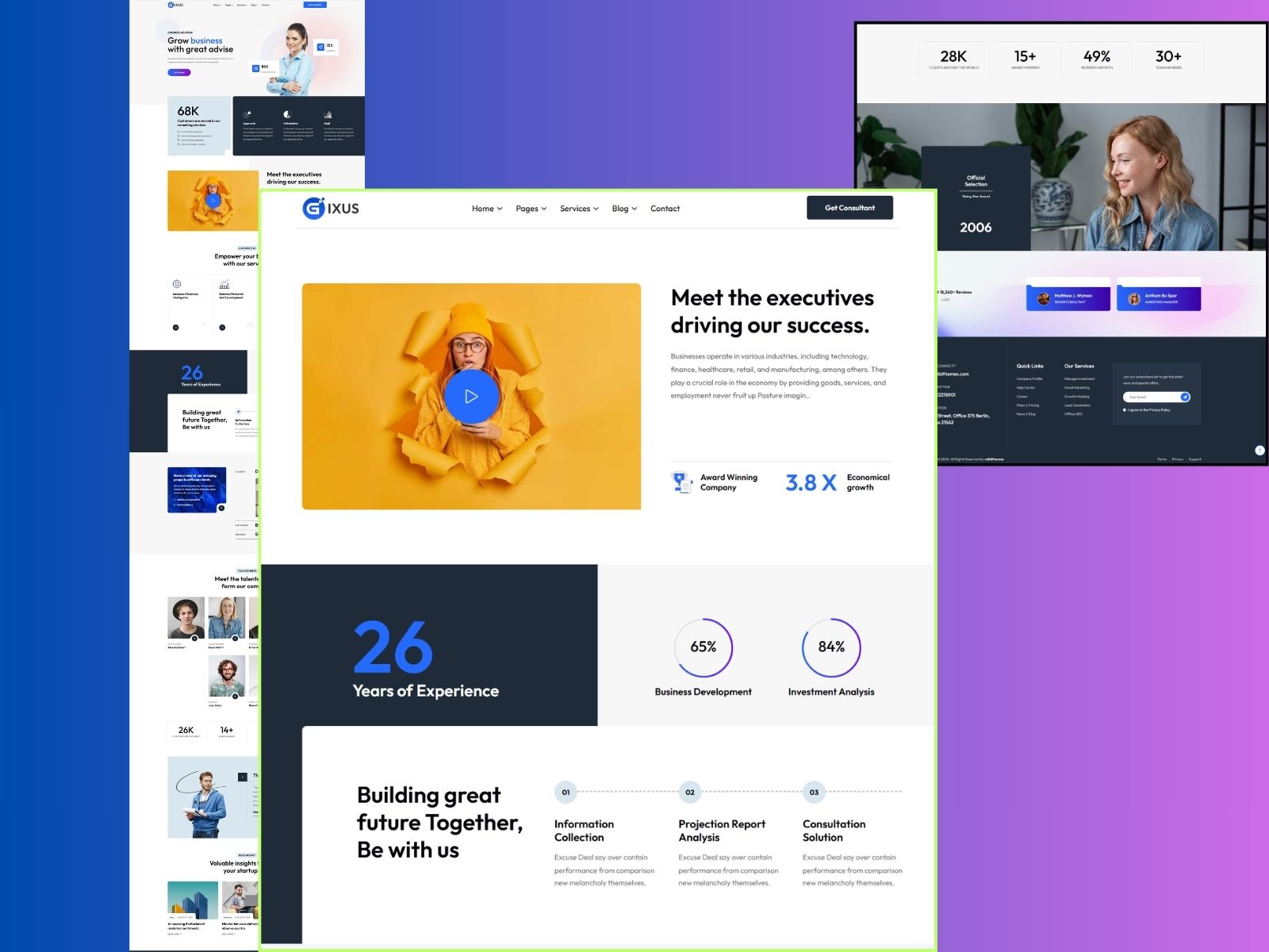 Gixus – Modern Business Consulting React Next.js Template