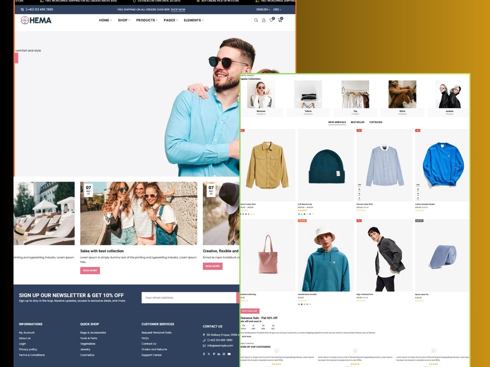 Hema – Multipurpose WooCommerce WordPress Theme