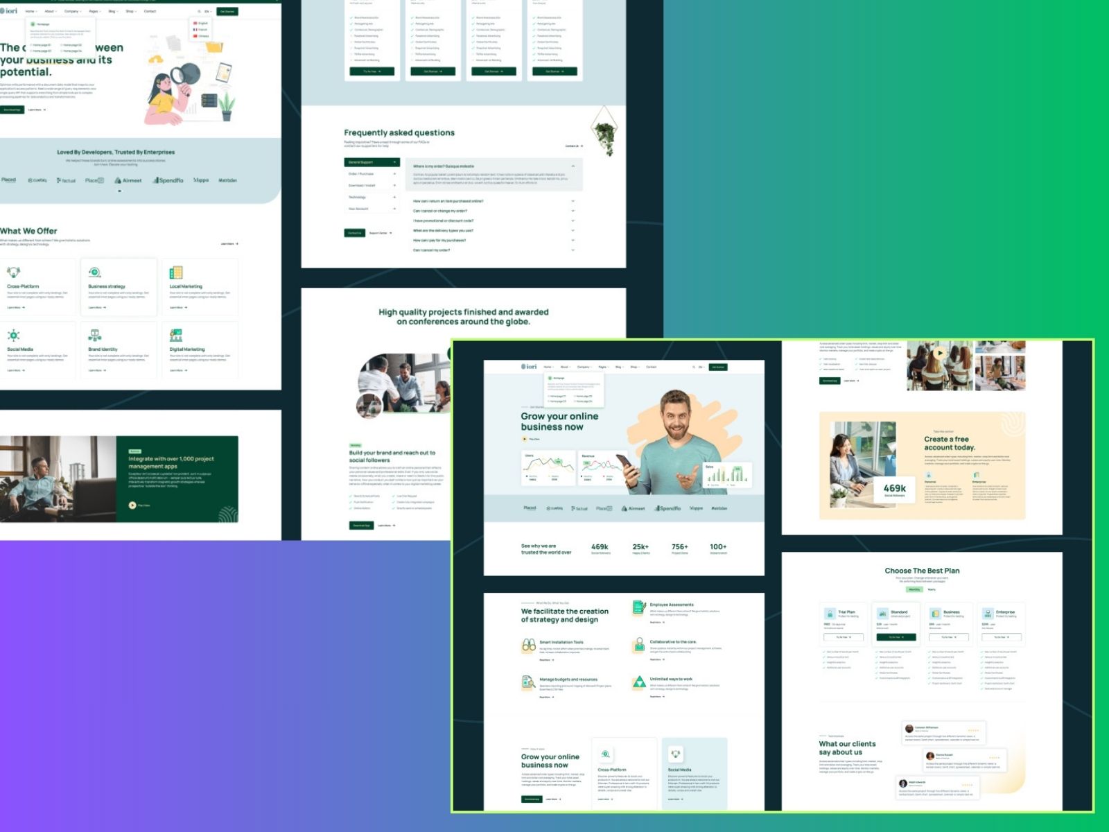 Iori – Startup & SaaS Figma Template
