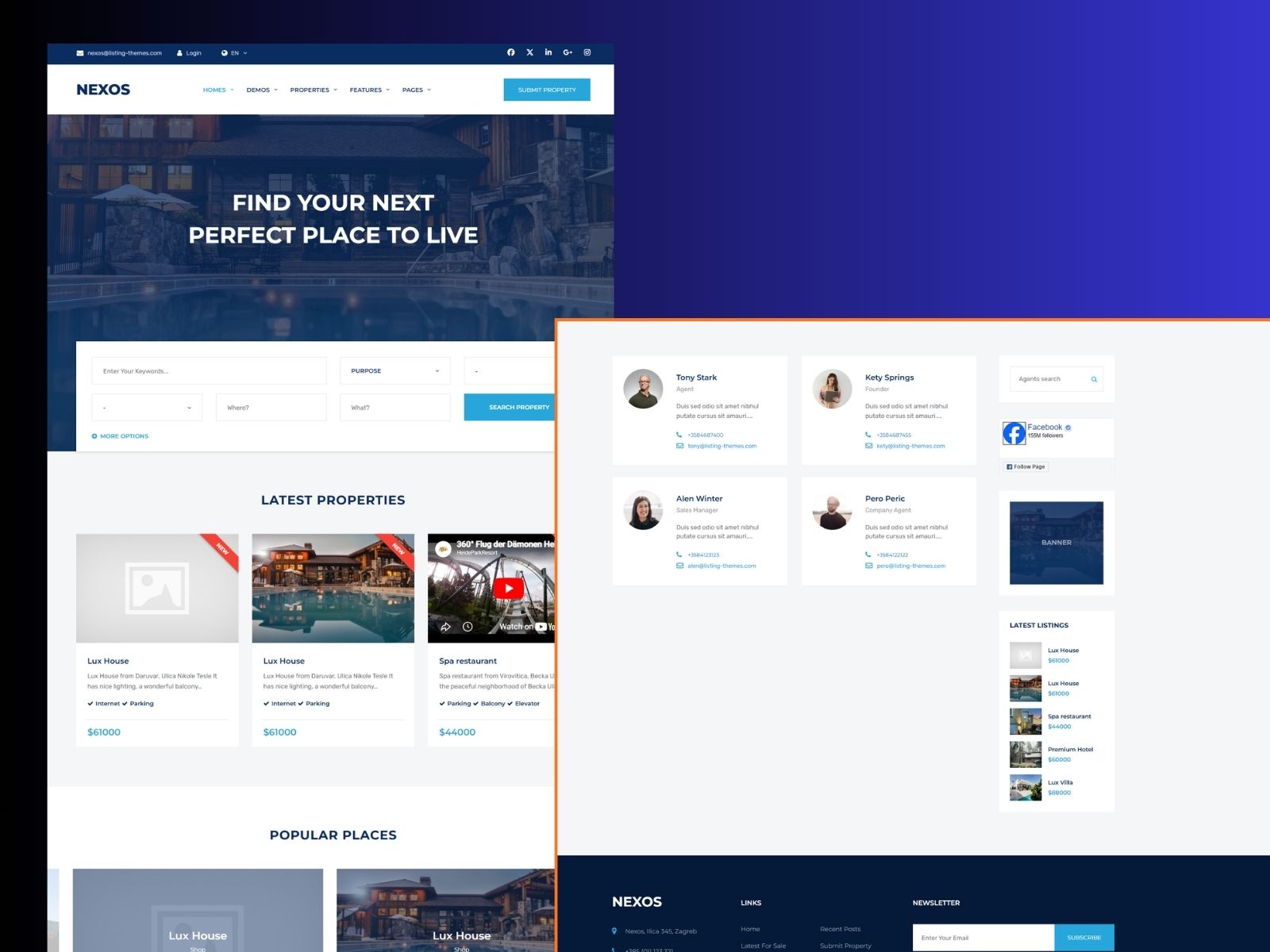 Nexos – Real Estate WordPress Theme