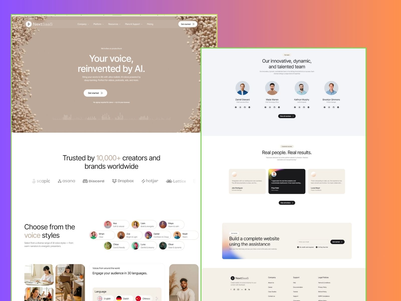 Nexsas | SaaS & AI Startup Next.js Template