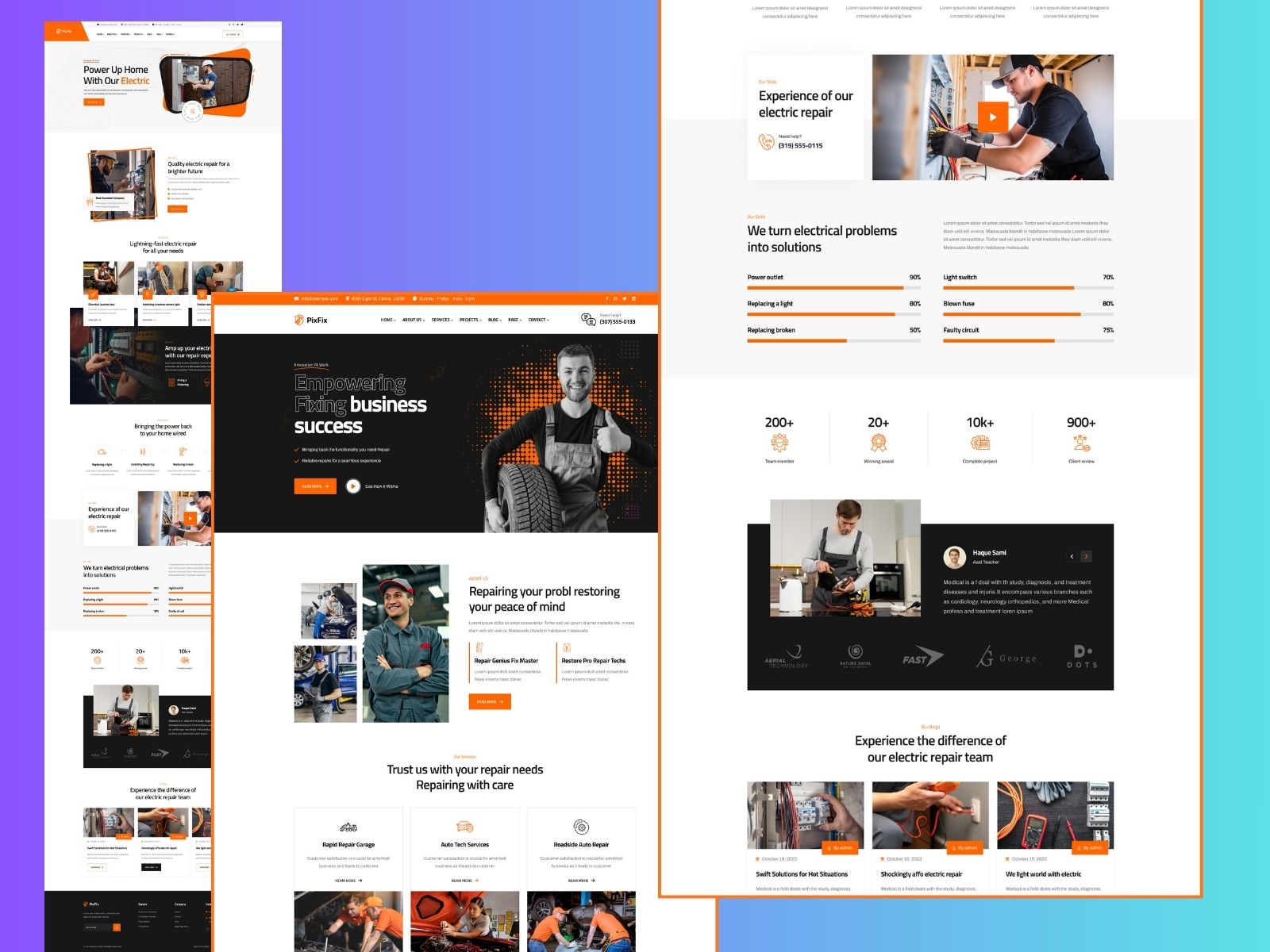 PixFix – Handyman Services Figma Template