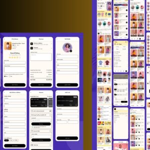 Pixio – eCommerce Fashion Figma Mobile App UI Kit