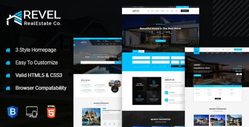 Revel – Real Estate HTML Template