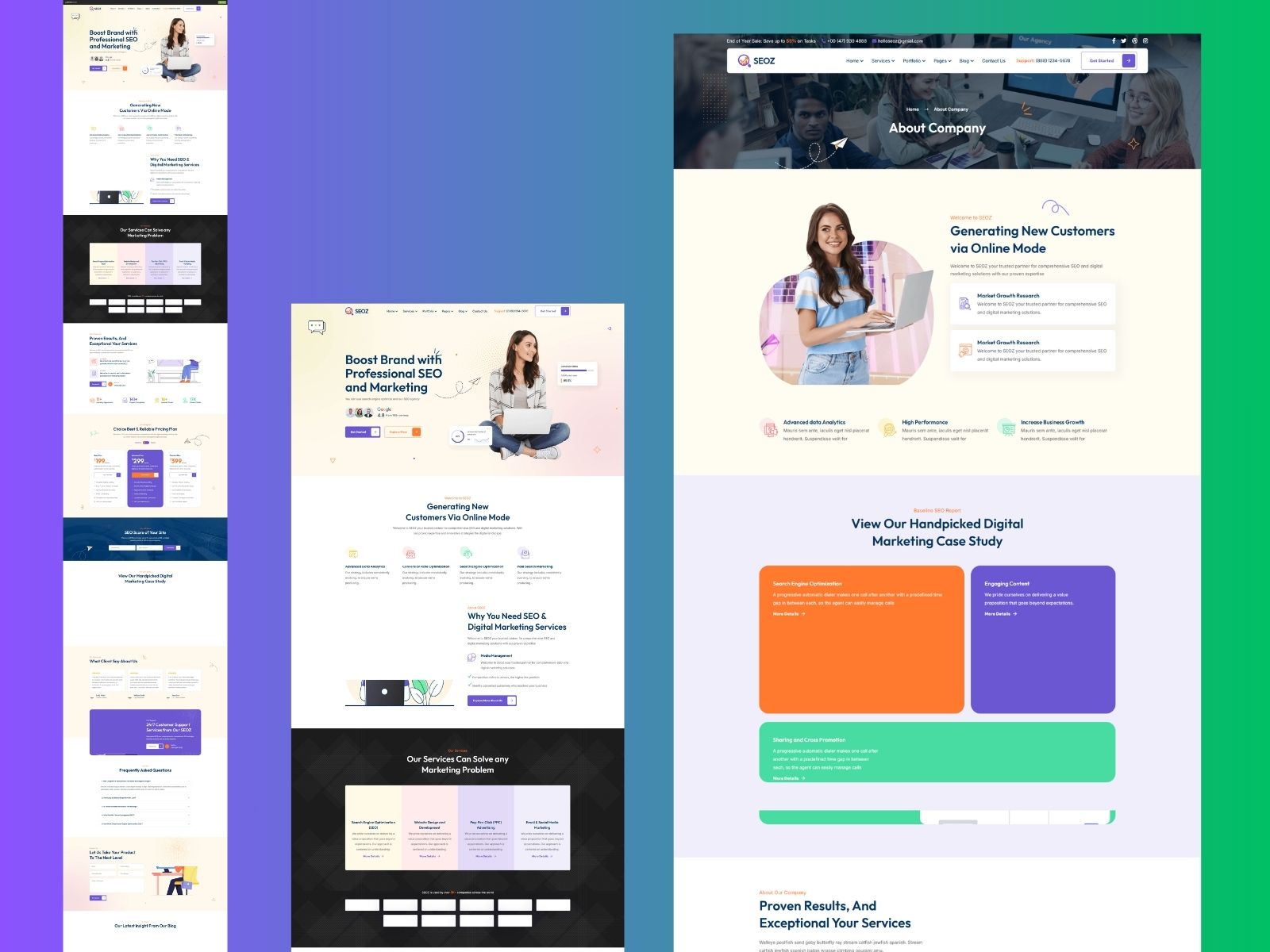 SEOZ – SEO & Digital Marketing Agency React Next.js Template