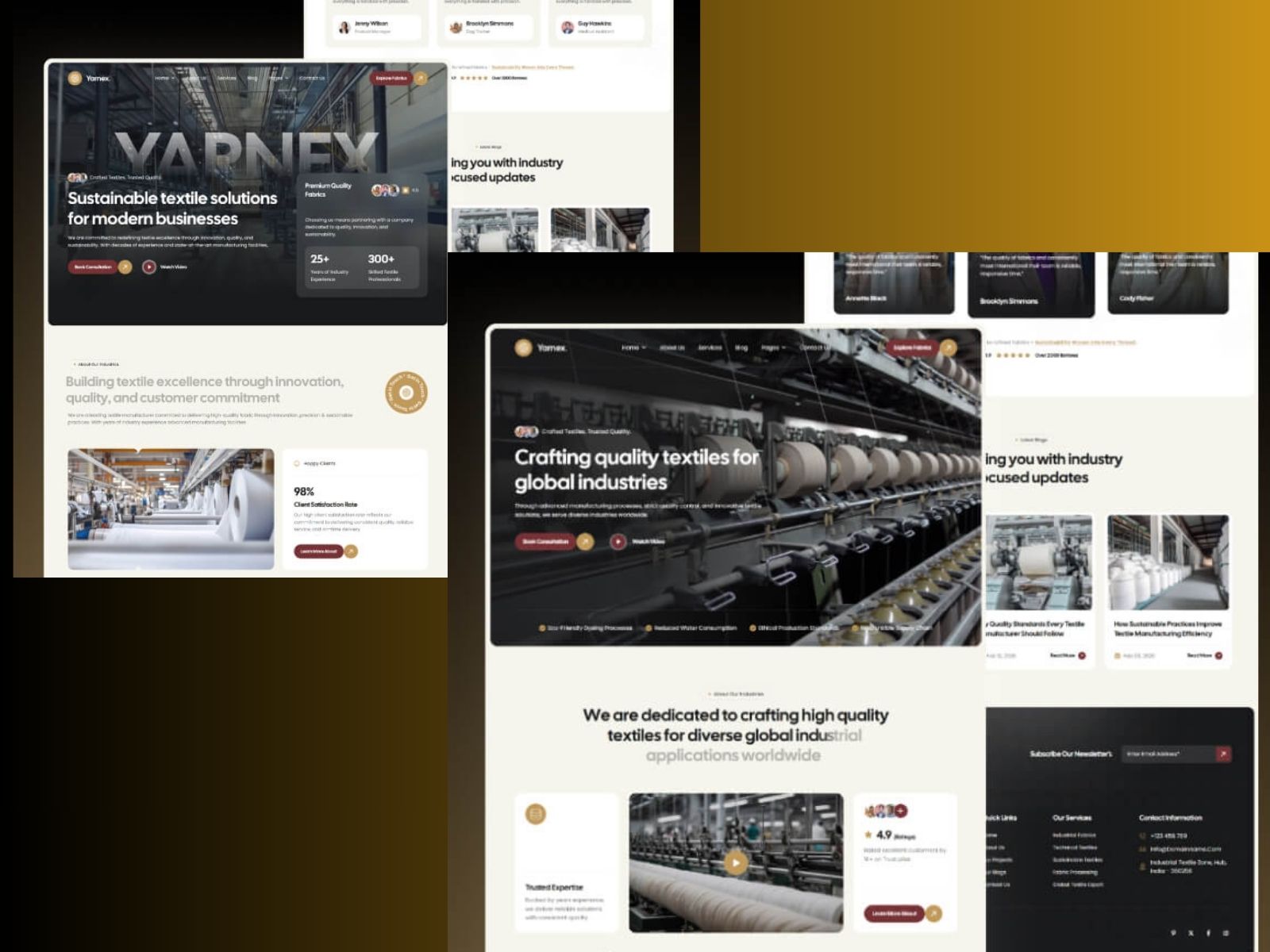 Yarnex – Textile & Fabric Manufacturing HTML Template