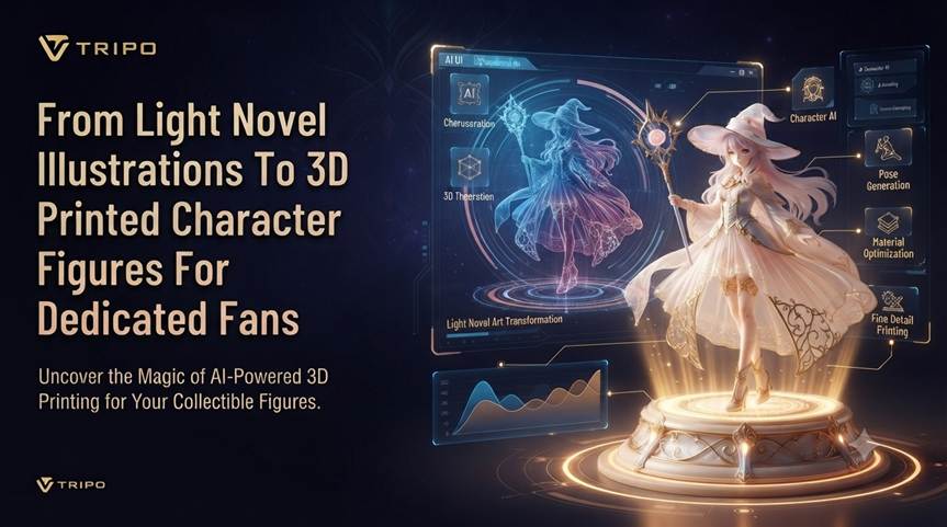 From Light Novel Illustrations To 3D Printed Character Figures For Dedicated Fans